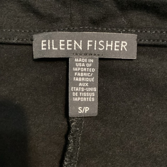 Eileen Fisher Asymmetric Hem Viscose Blend Tank Top Size S Black - Picture 6 of 7